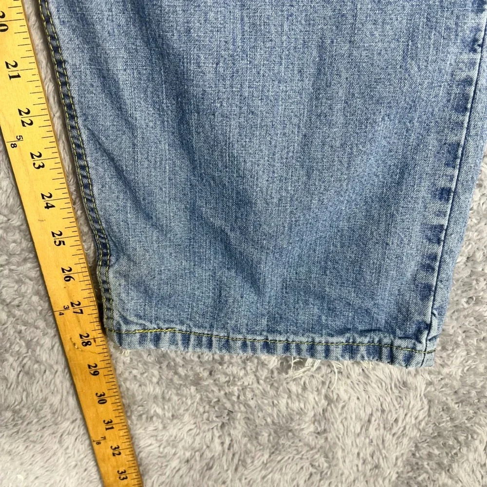 Levis SilverTab Baggy Jeans Light Wash 36x30 Mens Vintage 90s Distressed Denim